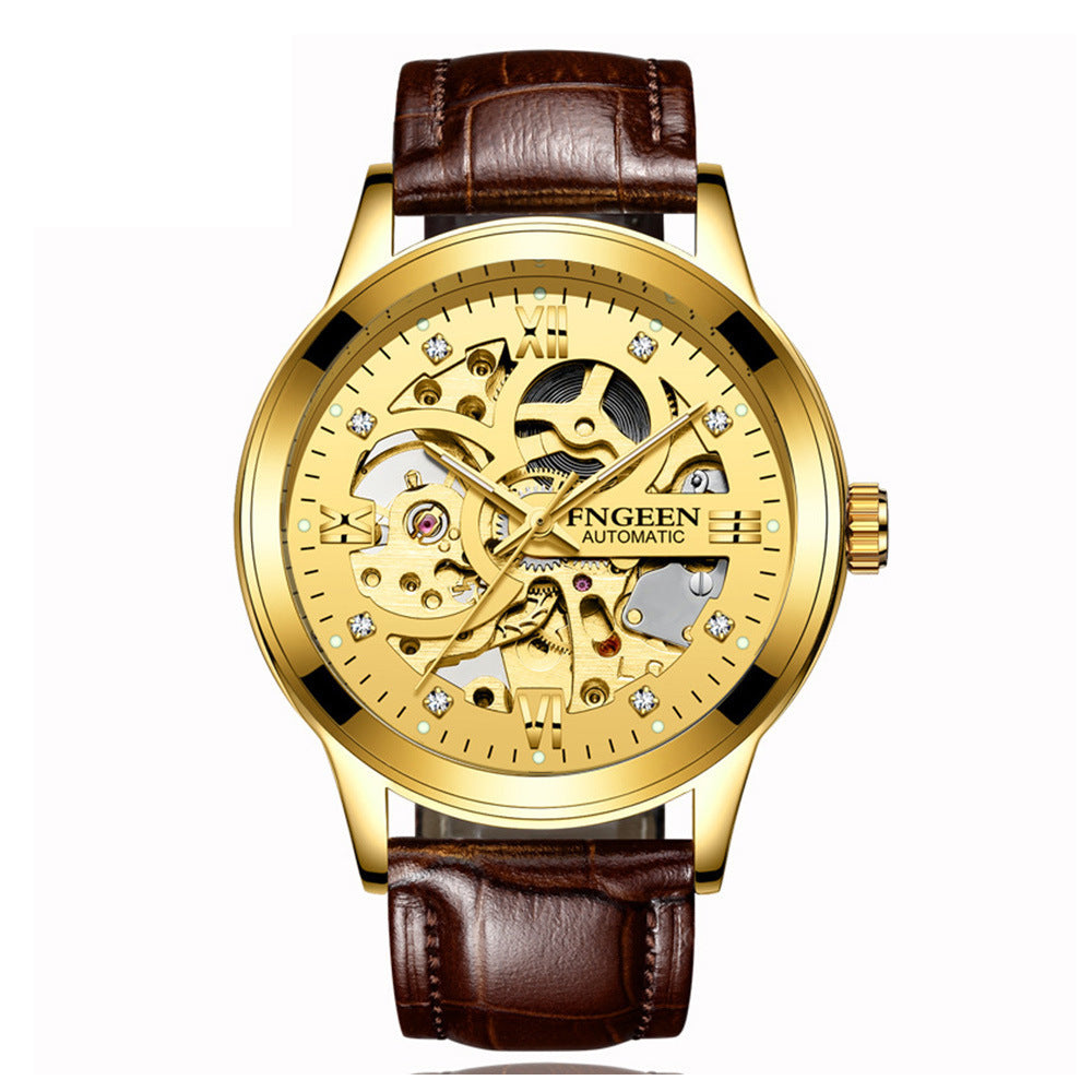 Luxury Luminous Waterproof Steel Band Mechanical Watch