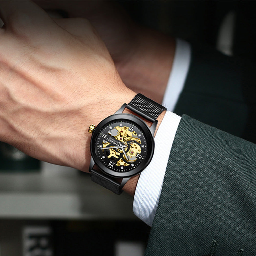 Luxury Luminous Waterproof Steel Band Mechanical Watch
