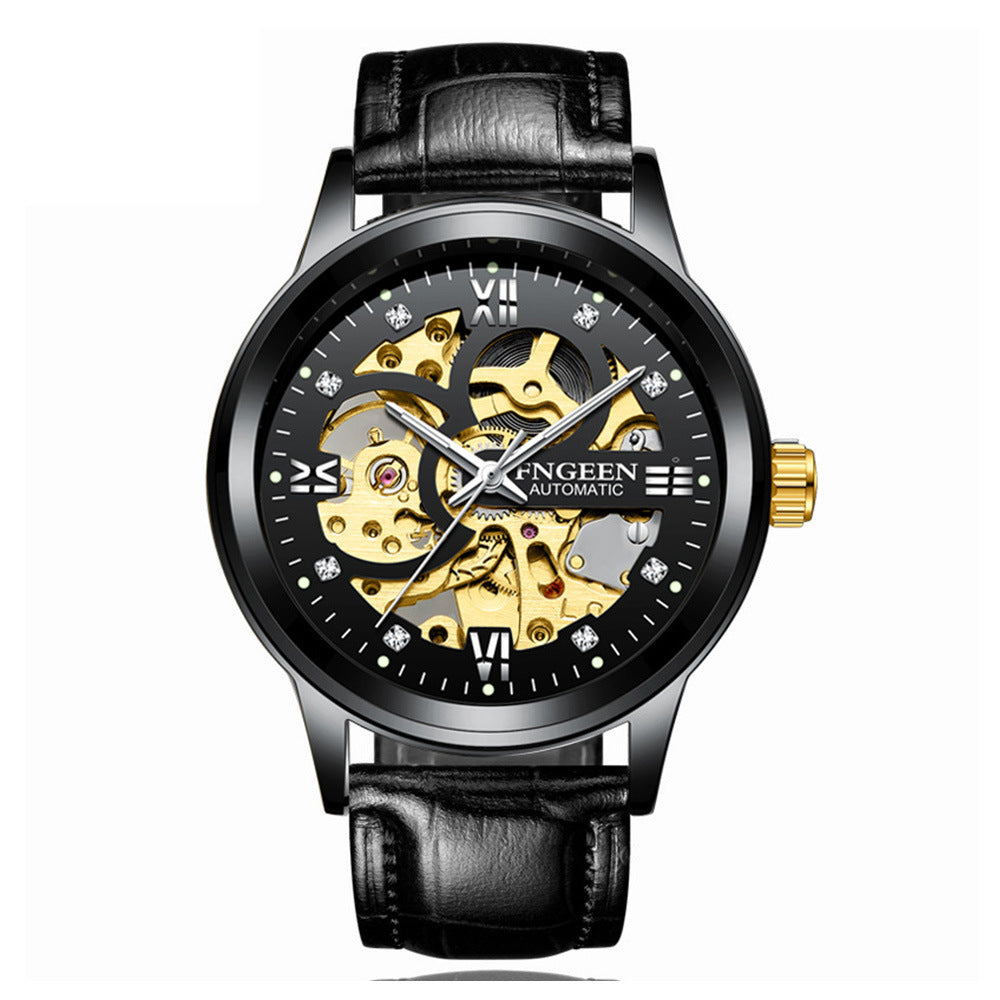 Luxury Luminous Waterproof Steel Band Mechanical Watch