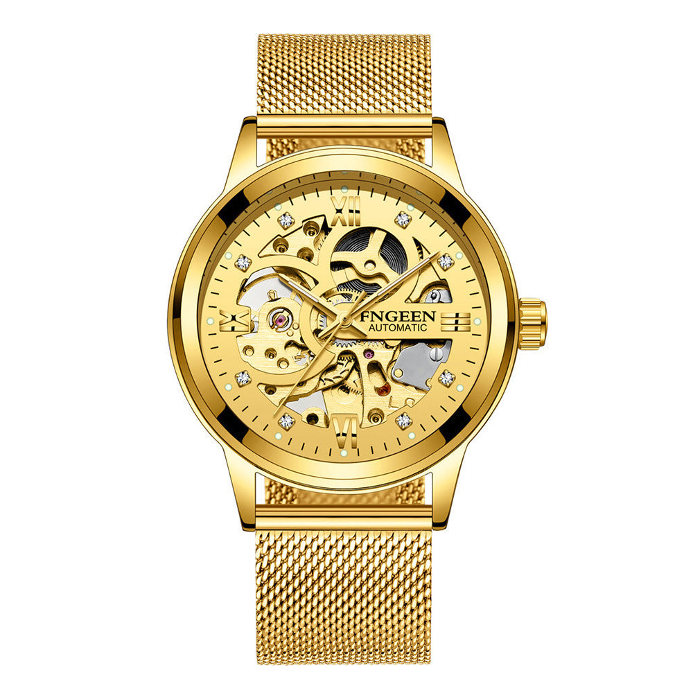 Luxury Luminous Waterproof Steel Band Mechanical Watch