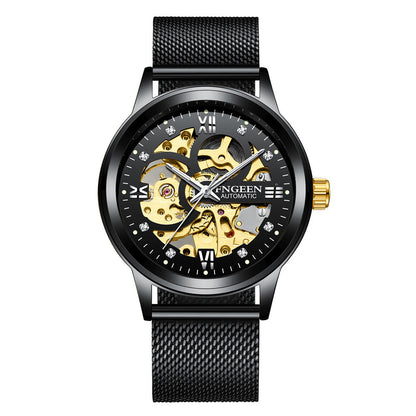 Luxury Luminous Waterproof Steel Band Mechanical Watch