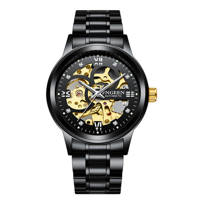 Luxury Luminous Waterproof Steel Band Mechanical Watch
