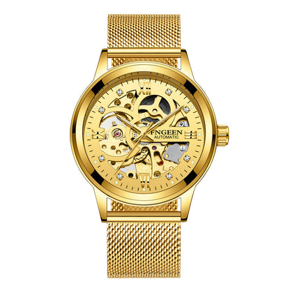 Luxury Luminous Waterproof Steel Band Mechanical Watch