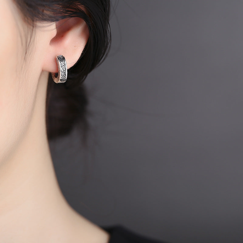 S925 Silver Vintage Geometric Earrings – Women's Jewelry