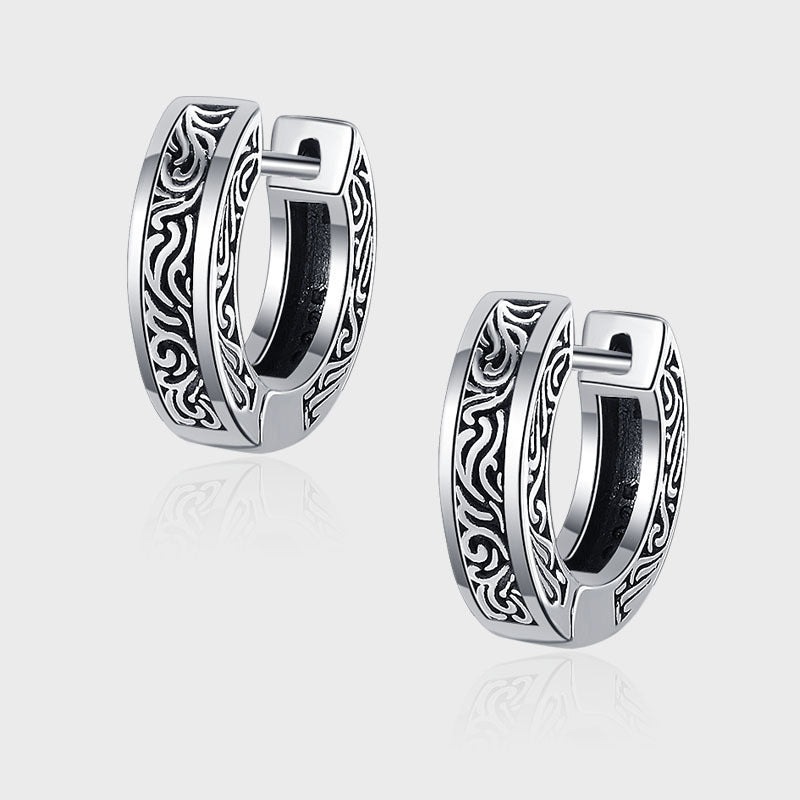 S925 Silver Vintage Geometric Earrings – Women's Jewelry