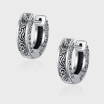 S925 Silver Vintage Geometric Earrings – Women's Jewelry