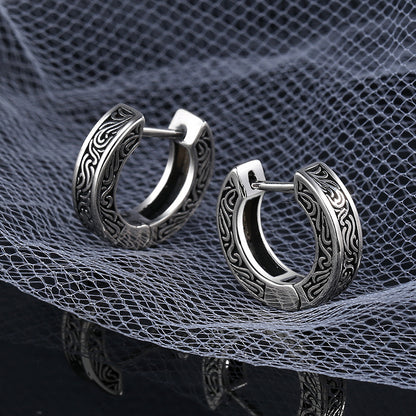 S925 Silver Vintage Geometric Earrings – Women's Jewelry